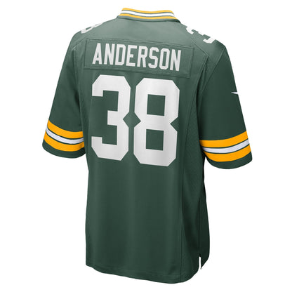 Zayne Anderson Green Bay Packers Nike Team Game Jersey -  Green