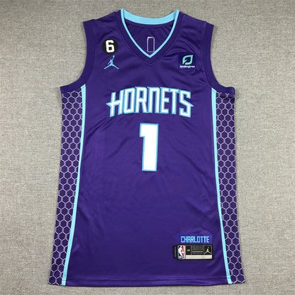 Charlotte Hornets LaMelo Ball #1 City Edition Swingman Jersey - Embroidered