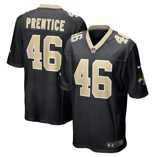Adam Prentice New Orleans Saints Nike Game   Jersey - Black