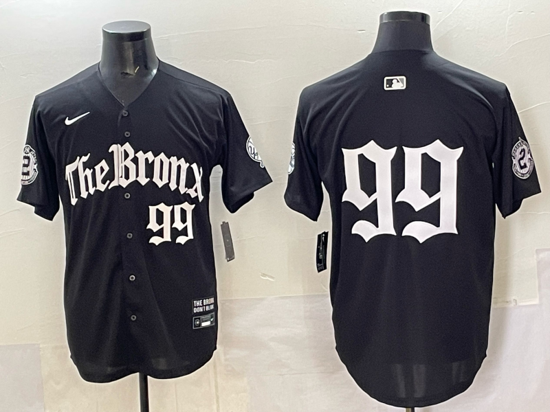 Men's New York Yankees Aaron Judge #99 Black Alternate Player Game Jersey