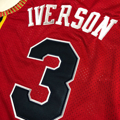 Allen Iverson Denver Nuggets Red 3 MN