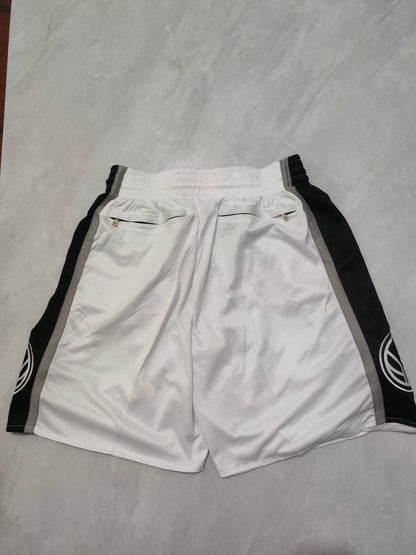 San Antonio Spurs White Fan Edition Pocket Shorts