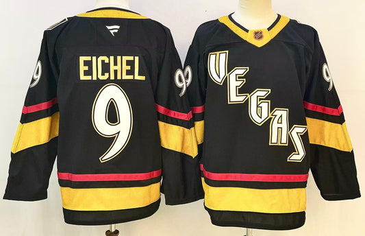 Men's Vegas Golden Knights Jack Eichel #9 Black Breakaway Player Jersey