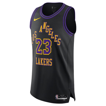 Los Angeles Lakers LeBron James Black 2025/26 Player Jersey - City Edition