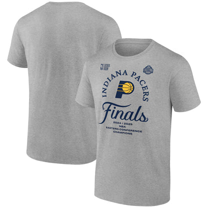Men's Indiana Pacers Fanatics Steel 2025 Eastern Conference Champions Locker Room T-Shirt