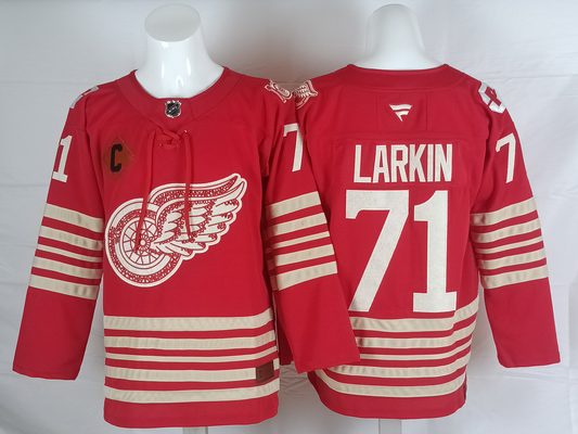 Men's Detroit Red Wings Dylan Larkin #71  Red Centennial Breakaway Player Jersey