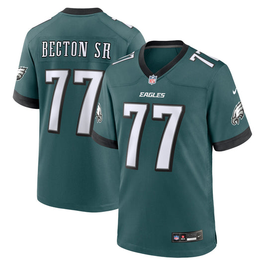 Mekhi Becton Sr. Philadelphia Eagles Nike Game Jersey - Midnight Green