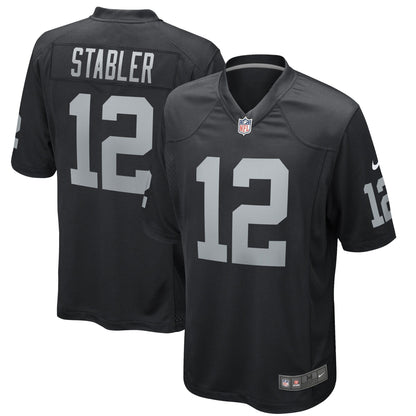 Ken Stabler Las Vegas Raiders Nike Game Retired   Jersey - Black