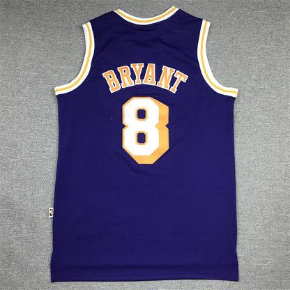 Kobe Bryant #8 Los Angeles Lakers Throwback Embroidered Jersey