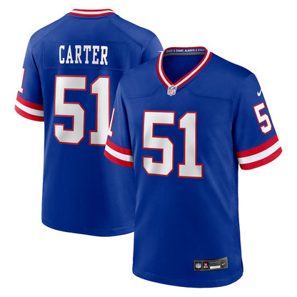 Men's New York Giants Abdul Carter Nike Royal First Round Pick 2nd Alternate Game Jersey