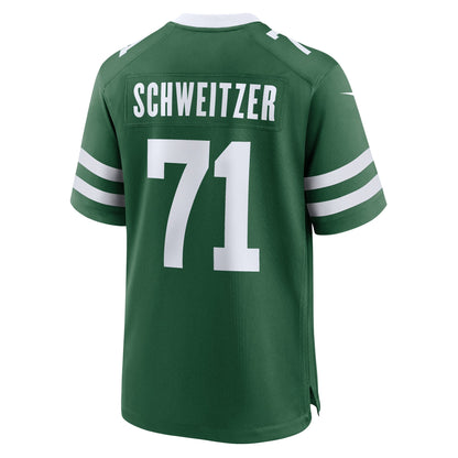 Wes Schweitzer New York Jets Nike Team Game Jersey - Legacy Green