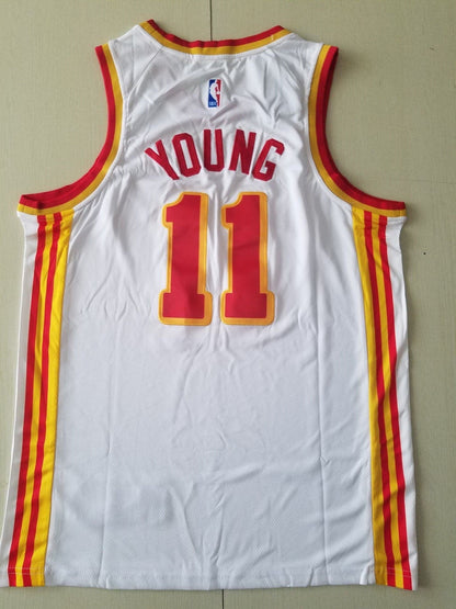 Men's Atlanta Hawks Trae Young #11 White 2020/21 Fast Break Player Jersey