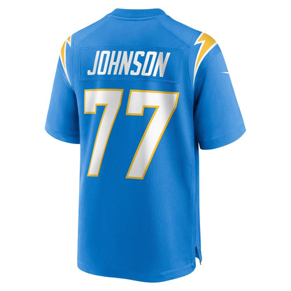 Zion Johnson Los Angeles Chargers Nike   Game Jersey - Powder Blue