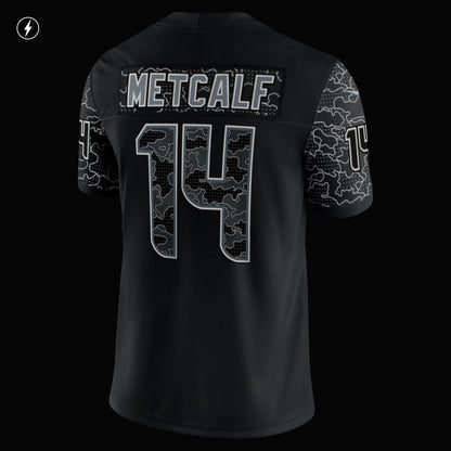 DK Metcalf Seattle Seahawks Nike RFLCTV Limited Jersey - Black