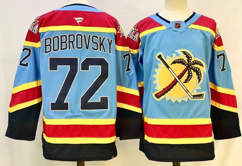 Men's Florida Panthers Sergei Bobrovsky #72  Blue Player Jersey