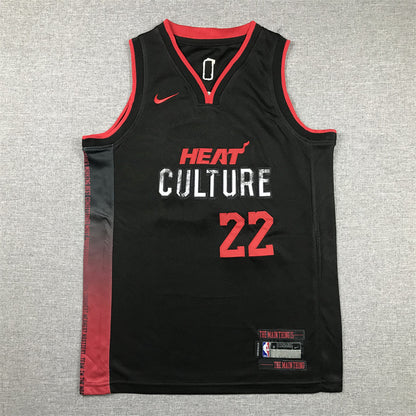 Youth Jimmy Butler Miami Heat #22 City Edition Embroidered Jersey