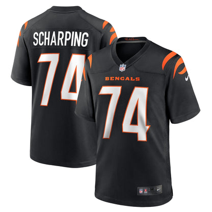 Max Scharping Cincinnati Bengals Nike Game   Jersey - Black