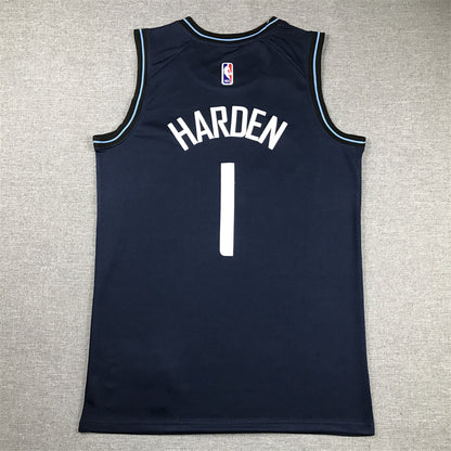 Men's LA Clippers james Harden #1 Navy2023/24 Swingman jersey - City Edition