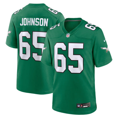 Lane Johnson Philadelphia Eagles Nike Alternate Game Jersey - Kelly Green