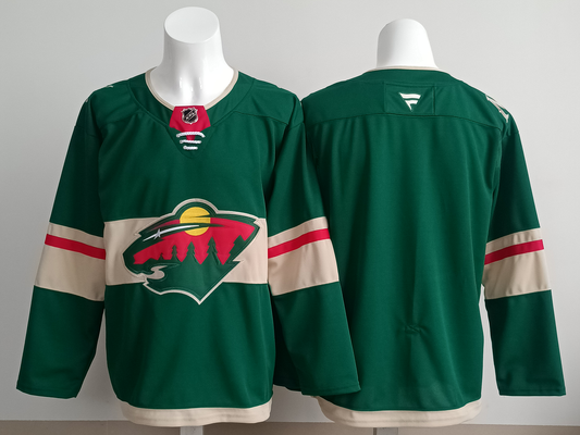 Men's Minnesota Wild  Green Home Premium Blank Jersey