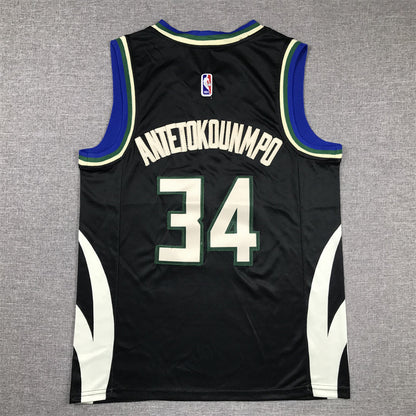 Youth Giannis Antetokounmpo Milwaukee Bucks #34  Embroidered Jersey