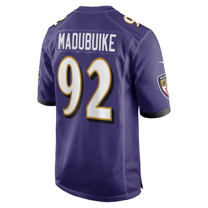 Justin Madubuike Baltimore Ravens Nike Game   Jersey - Purple