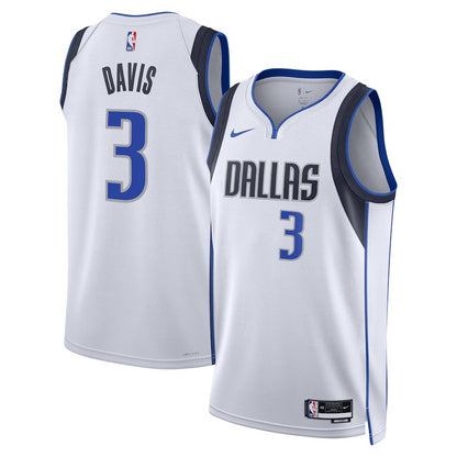 Dallas Mavericks Nike Association Edition Swingman Jersey - White - Anthony Davis - Unisex
