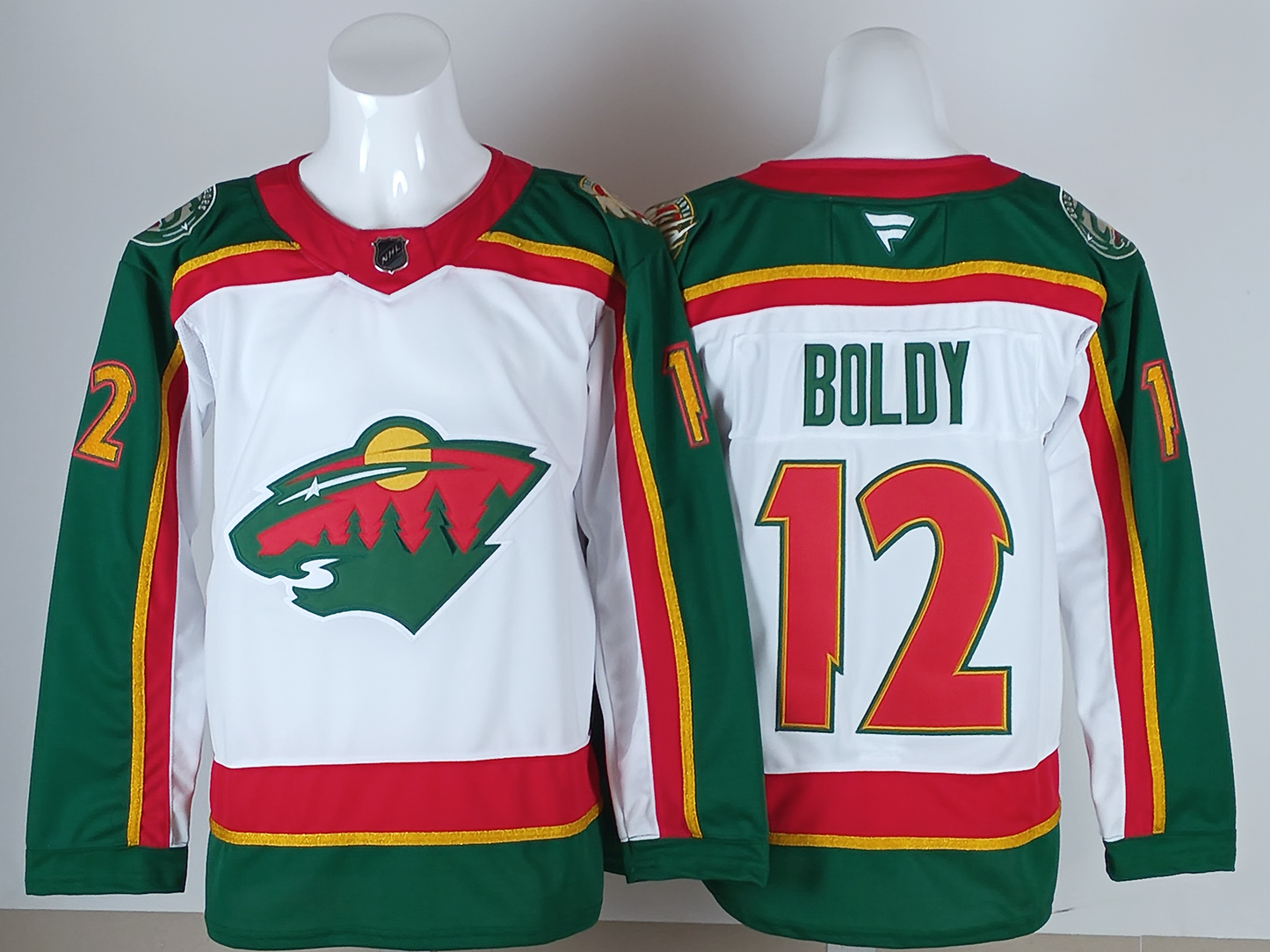 Men's Minnesota Wild Matthew Boldy #12  White Breakaway Player Jersey