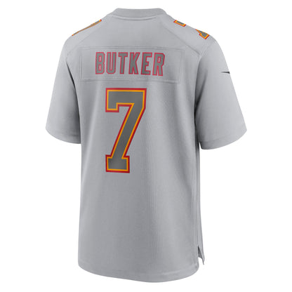 Harrison Butker Kansas City Chiefs Nike Super Bowl LVII Patch Atmosphere Fashion Game Jersey - Gray