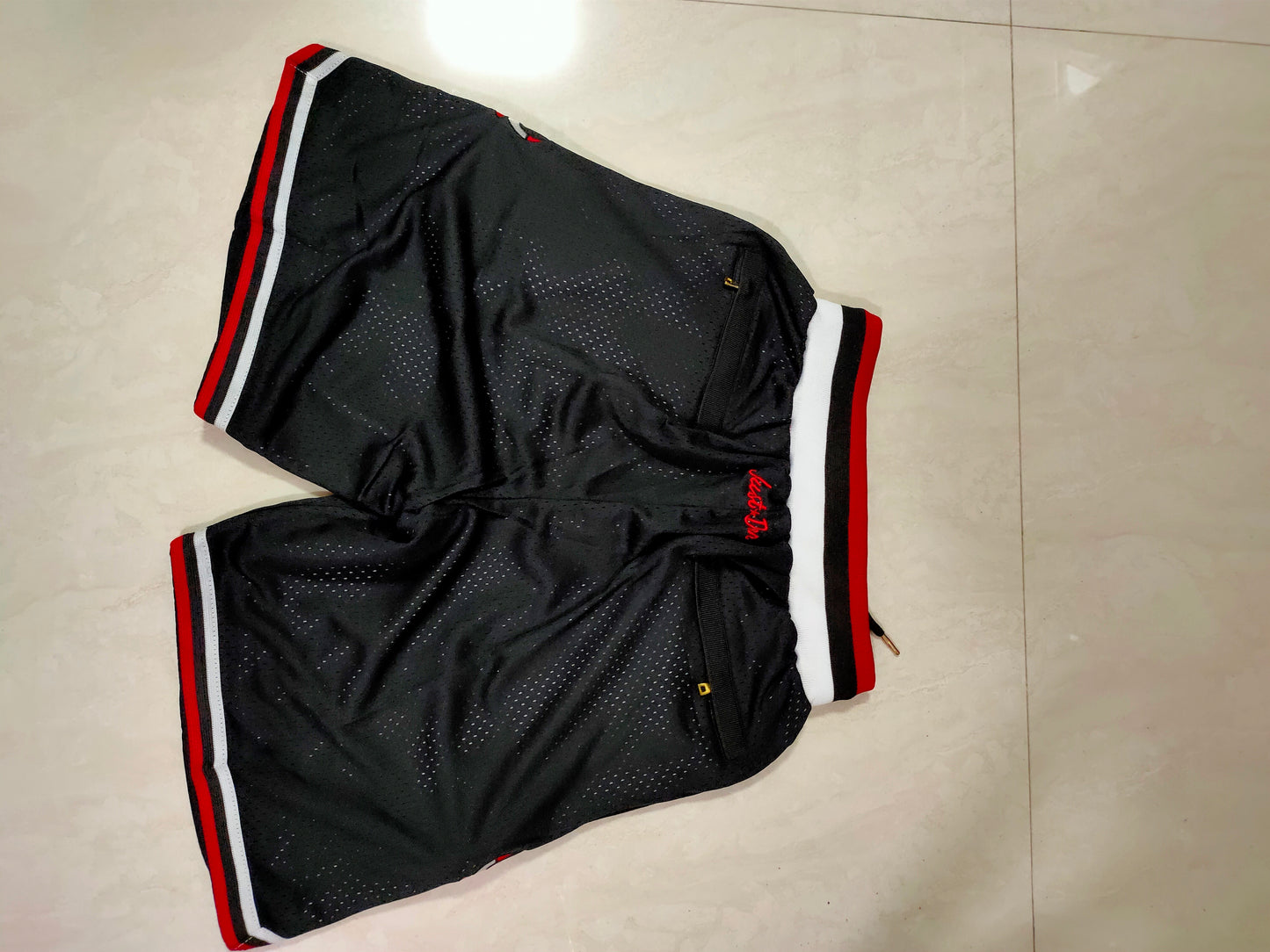 Chicago Bulls Black Collaboration Retro Pocket Shorts