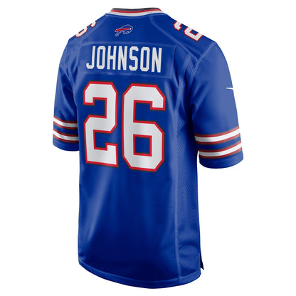 Ty Johnson Buffalo Bills Nike Team Game Jersey - Royal