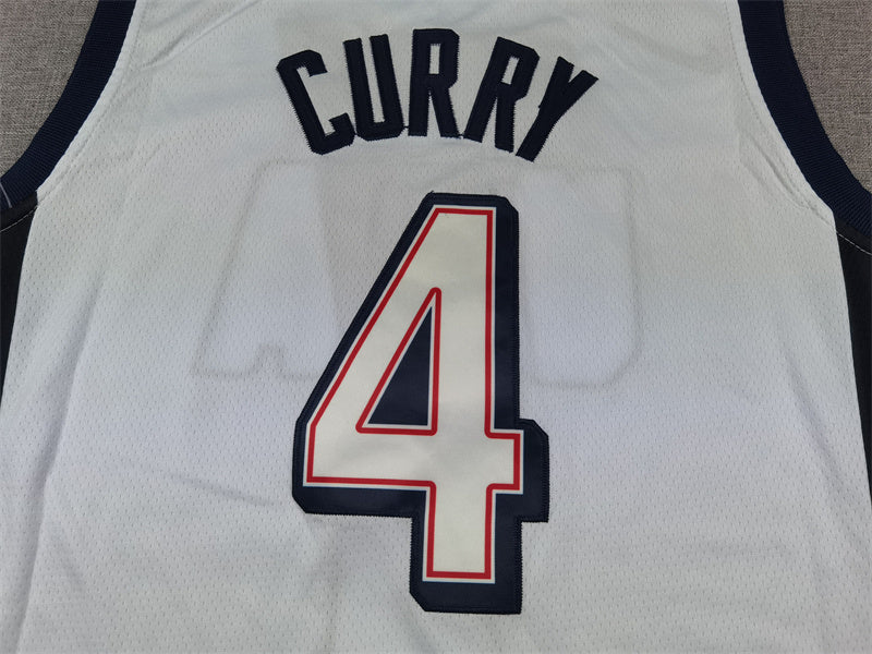 Youth Stephen Curry #4 Embroidered Jersey