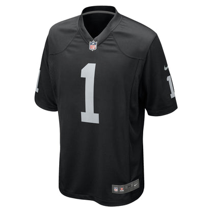 Number 1 Groom Las Vegas Raiders Nike Game Jersey - Black