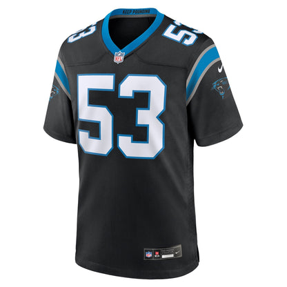 Claudin Cherelus Carolina Panthers Nike Team Game Jersey -  Black
