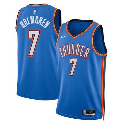 Men's Oklahoma City Thunder Chet Holmgren #7 2023-2024 seasonJersey