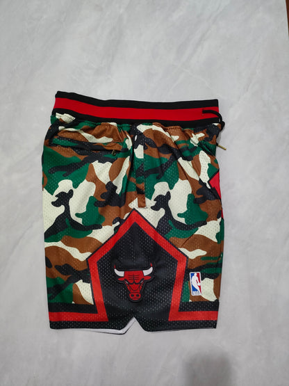 JUST DON Chicago Bulls Camouflage Pocket Shorts