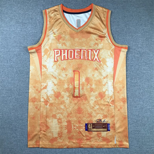 Devin Booker Orange Phoenix Suns Jersey