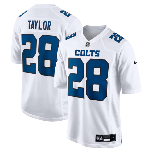 Men's Indianapolis Colts Jonathan Taylor Nike White Fashion Game Jersey