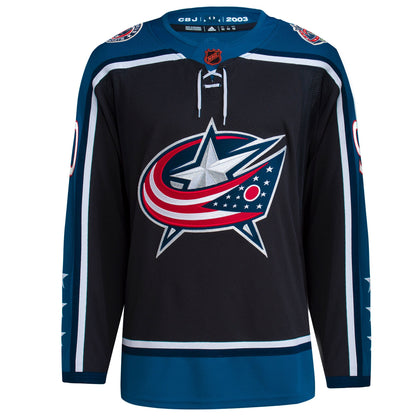 Elvis Merzlikins Columbus Blue Jackets   Reverse Retro 2.0   Jersey - Black