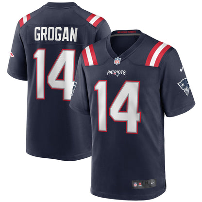 Steve Grogan New England Patriots Nike Game Retired   Jersey - Navy