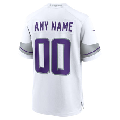 Minnesota Vikings Nike Alternate Custom Game Jersey - White