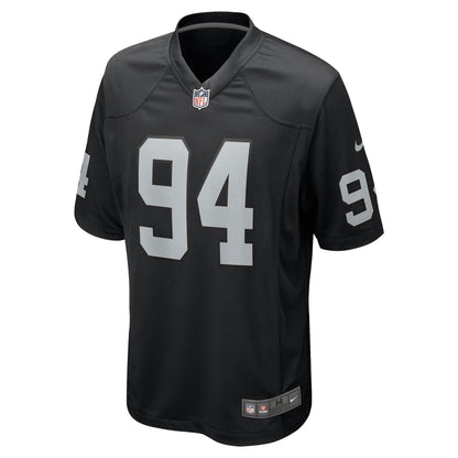 Christian Wilkins Las Vegas Raiders Nike Team Game Jersey -  Black