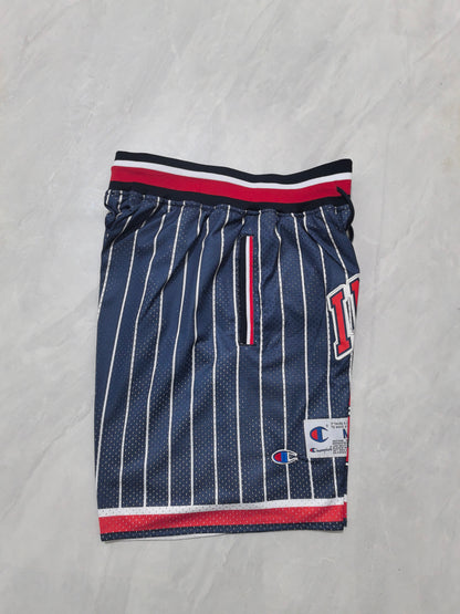 Baseball retro blue striped size 28 pocket shorts