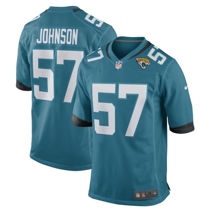 Caleb Johnson Jacksonville Jaguars Nike Game   Jersey - Teal