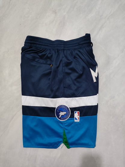 JUST DON Minnesota Timberwolves Blue Pocket Shorts