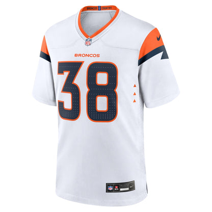 Jaleel McLaughlin Denver Broncos Nike Game Jersey -  White