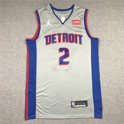 Detroit Pistons Cade Cunningham #2 City Edition Swingman Jersey — Embroidered