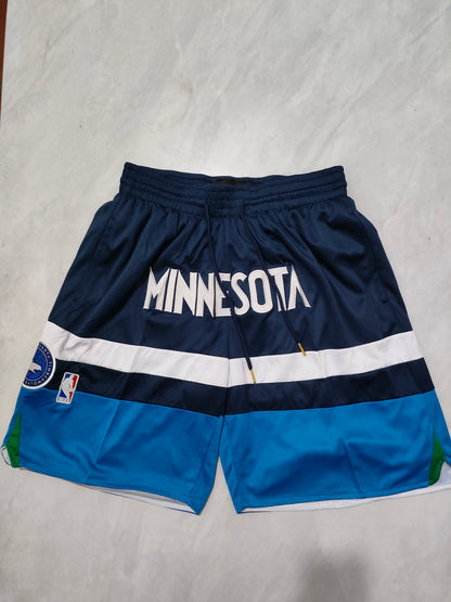 JUST DON Minnesota Timberwolves Blue Pocket Shorts