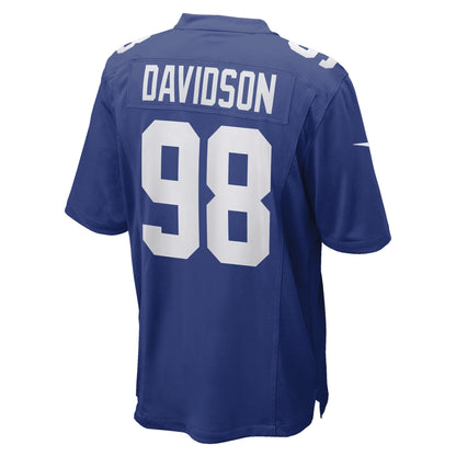 D.J. Davidson New York Giants Nike Game   Jersey - Royal