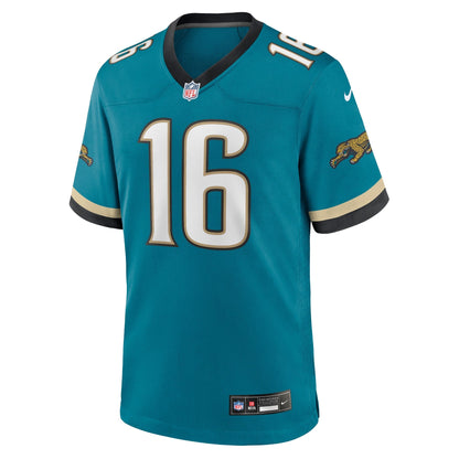 Trevor Lawrence Jacksonville Jaguars Nike Prowler Throwback   Game Jersey - Teal